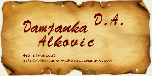 Damjanka Alković vizit kartica